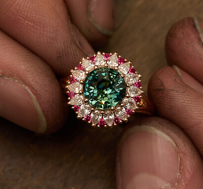 Bague Colombo Poire