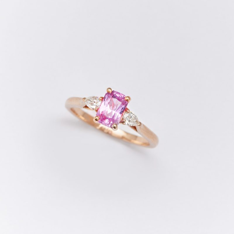 Bague Elahera - Saphir Rose 1.17 carats