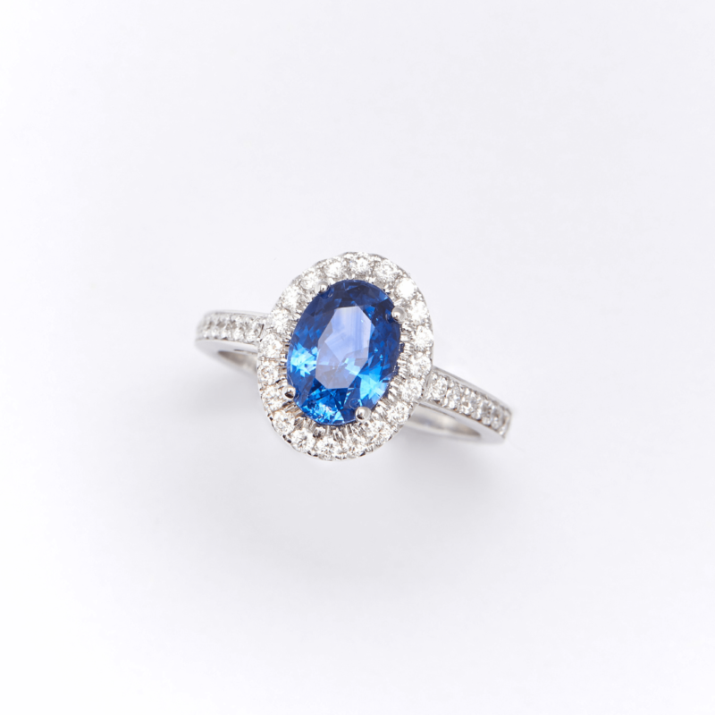 Bague Jaffna - Saphir Vivid Blue 2.20 carats