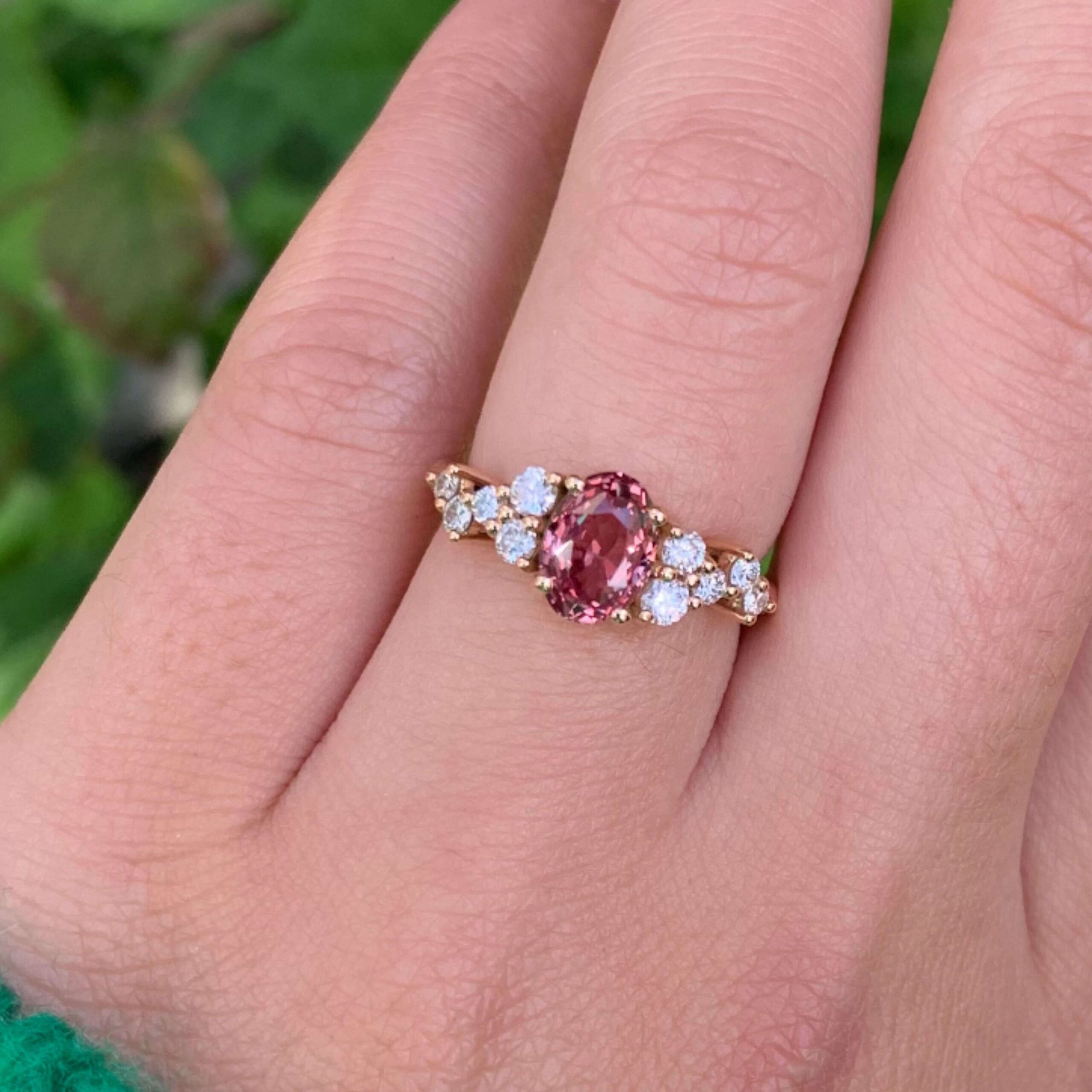 Bague saphir online padparadscha