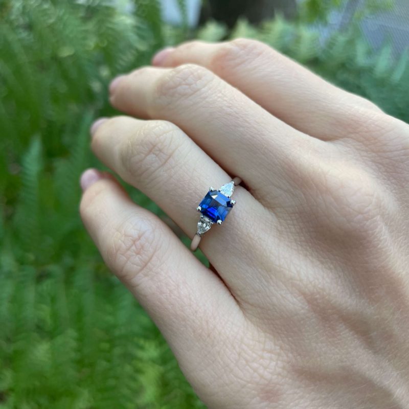 Bague Elahera - Saphir Peacock 1.13 carats