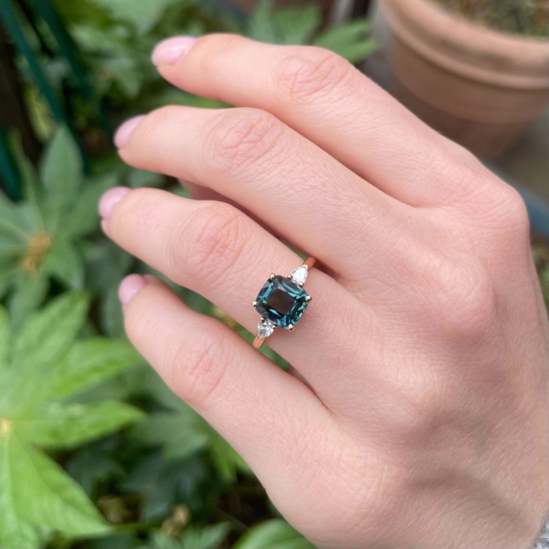 Bague Elahera - Saphir Teal 3.16 carats