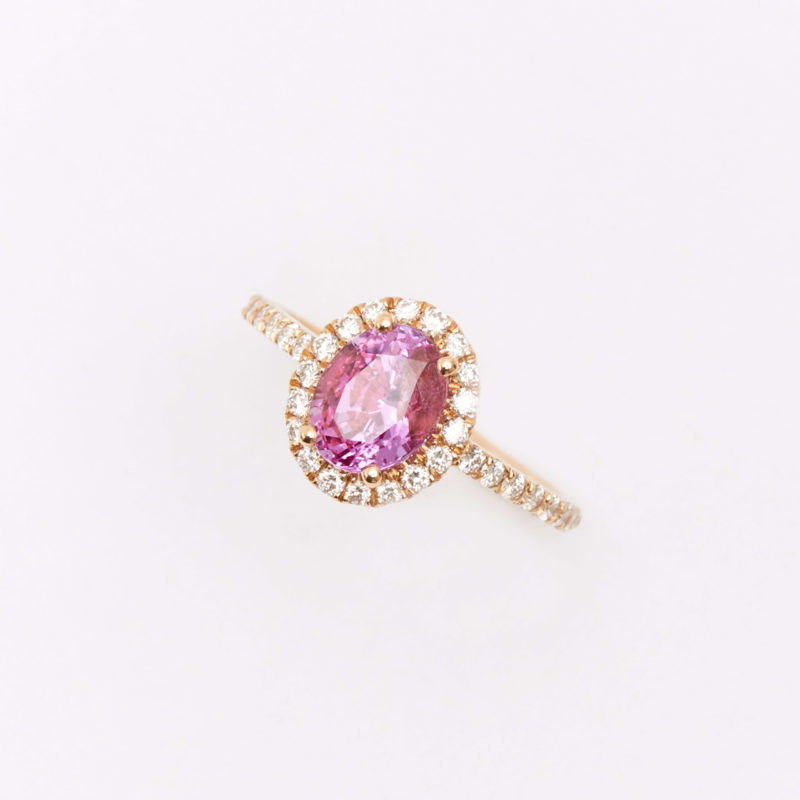 Bague Jaffna - Saphir Rose 1.73 carats