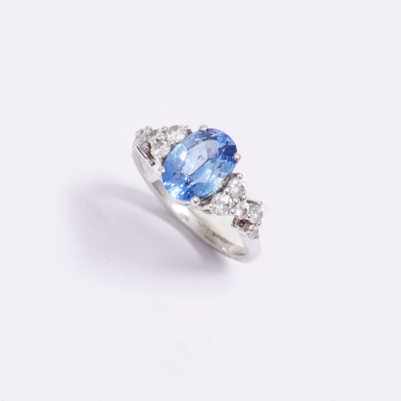 bague saphir cornflower