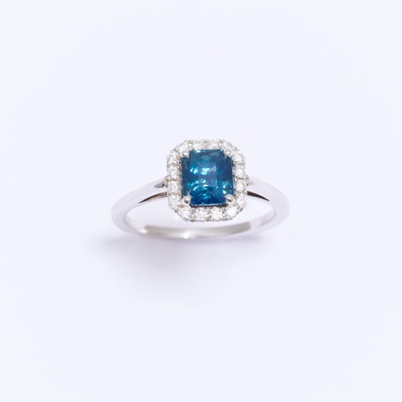 bague saphir teal