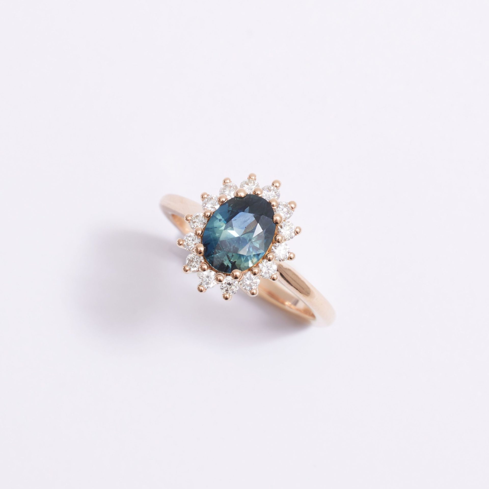 bague saphir teal