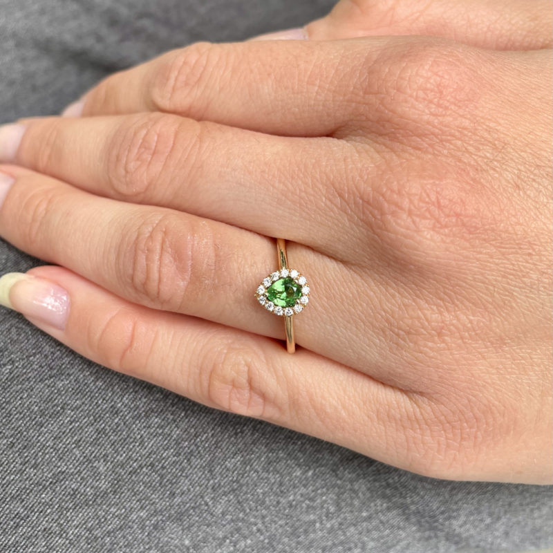 bague tsavorite