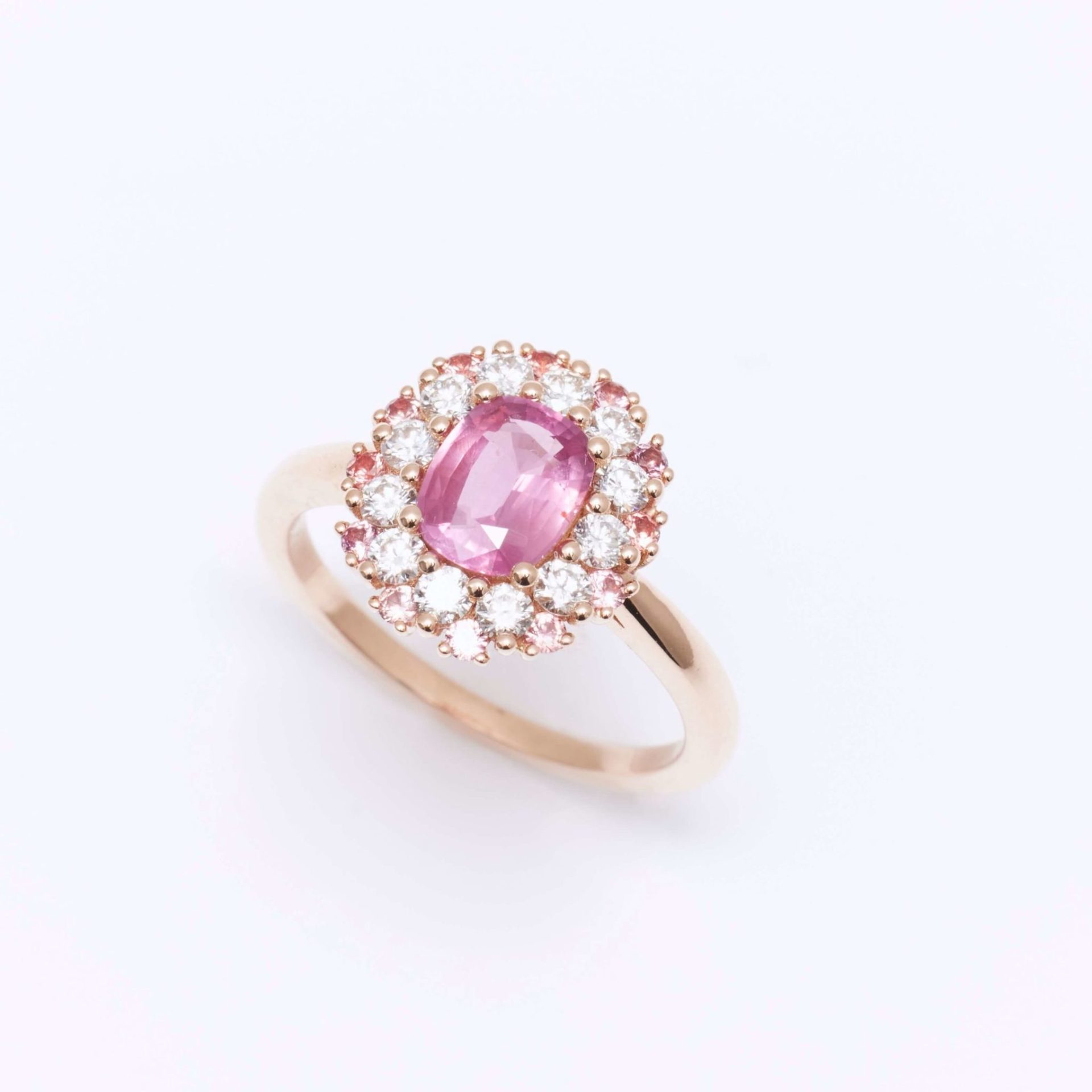 bague saphir padparadscha