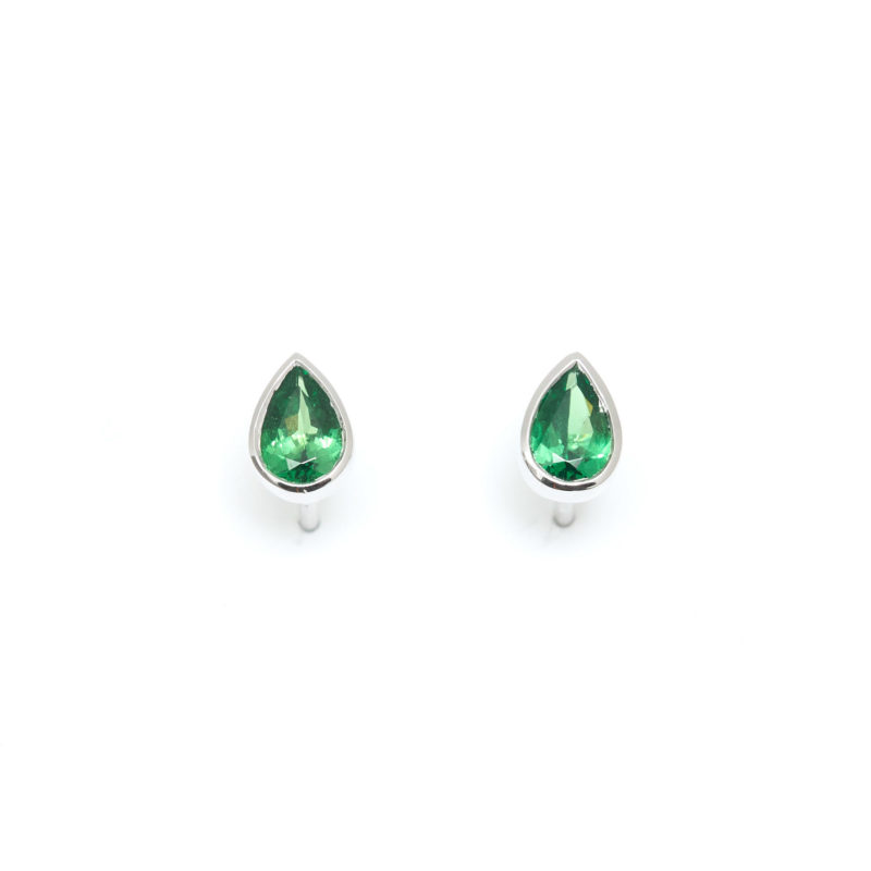 Boucle d'oreille Tsavorite