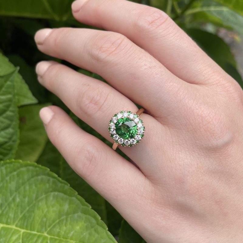 Bague tsavorite