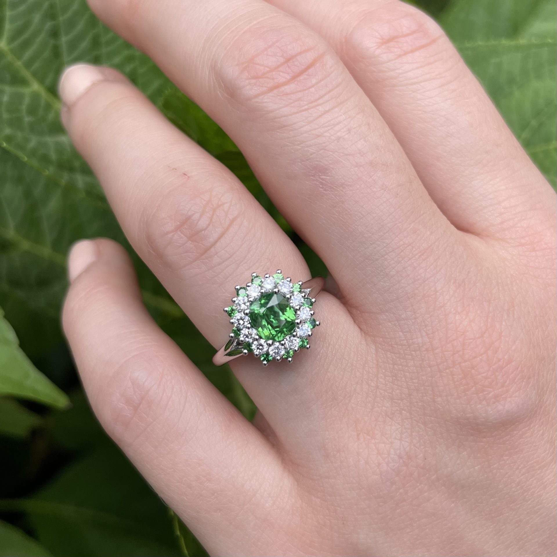 Bague tsavorite