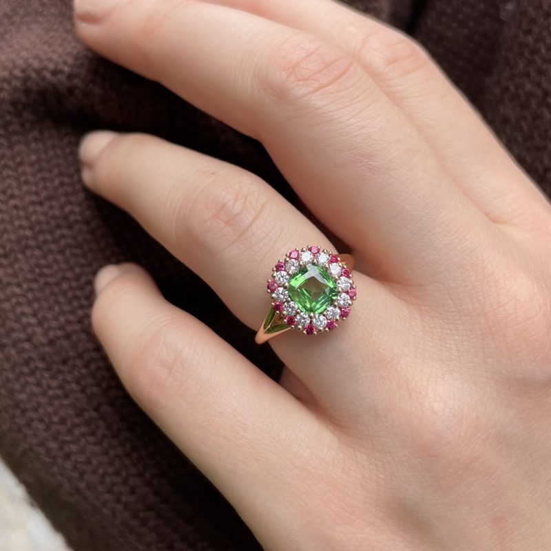 Bague Tsavorite