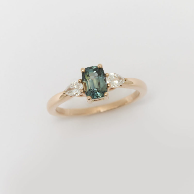 Bague Saphir Teal