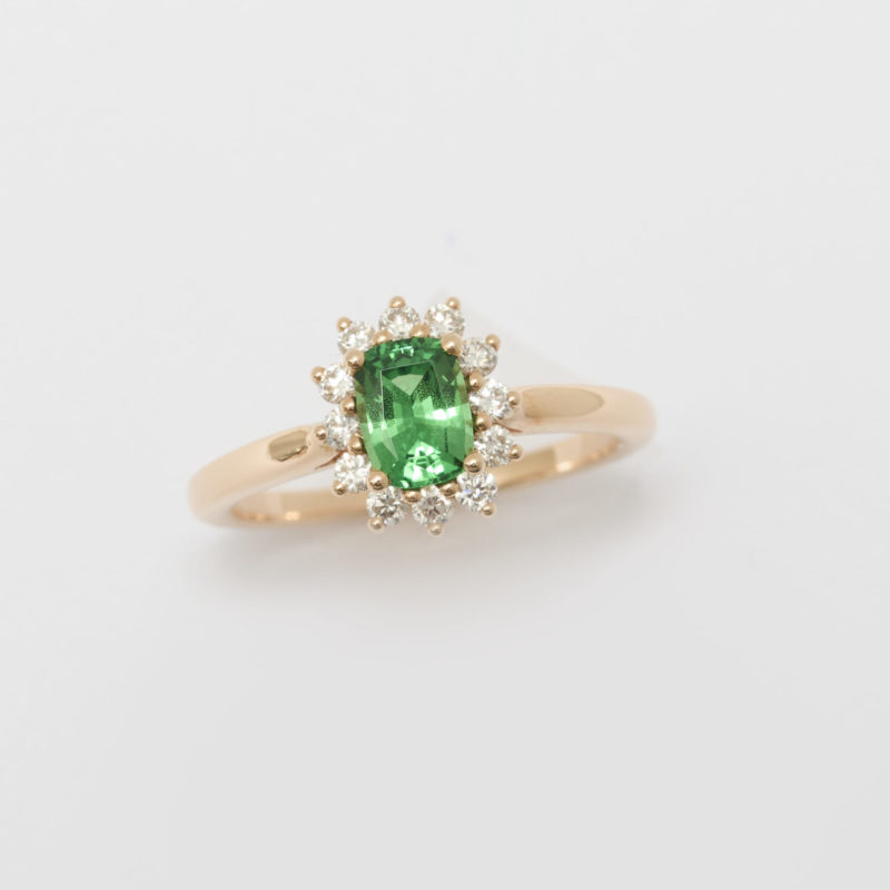 bague Tsavorite Bague Saphir Vert