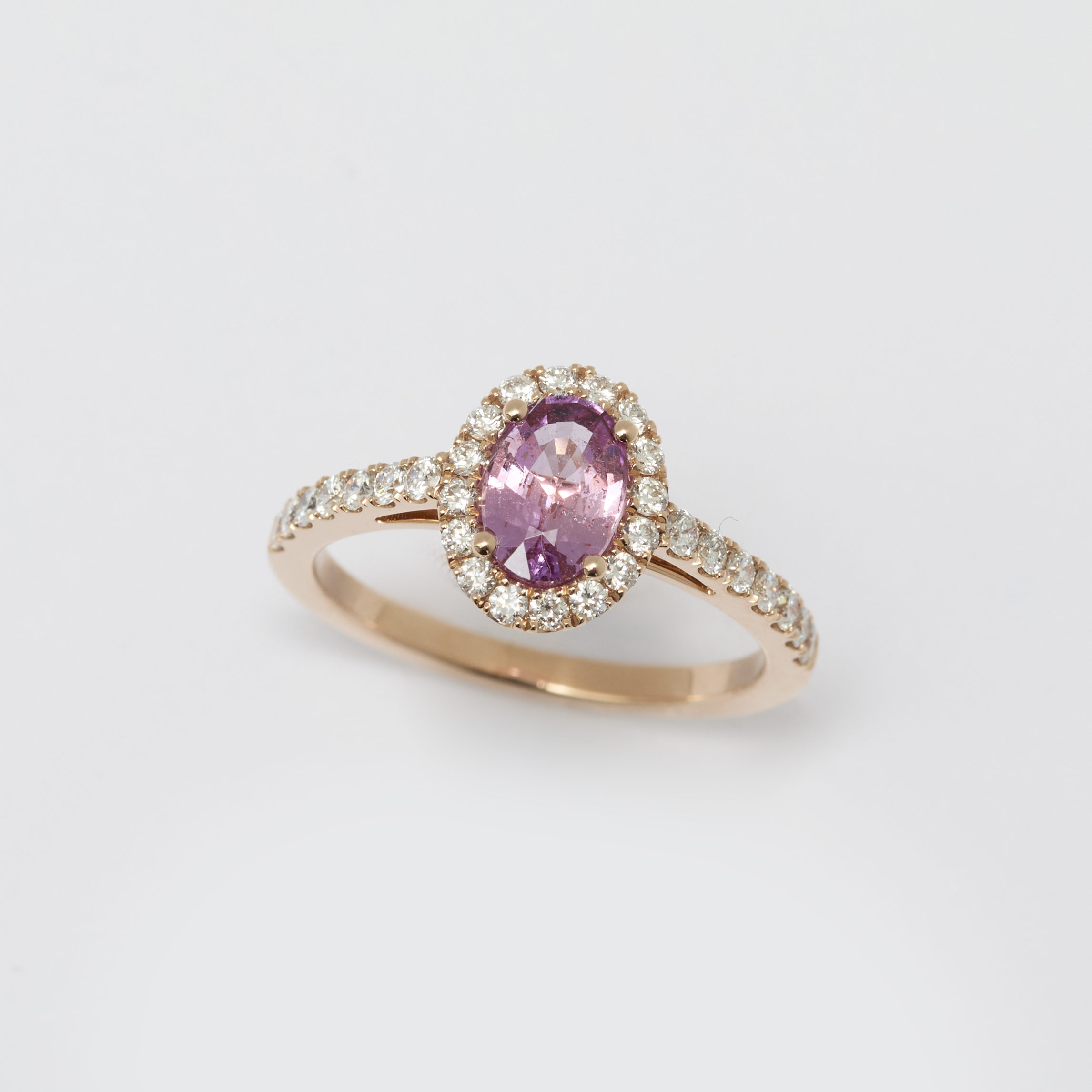 bague saphir rose