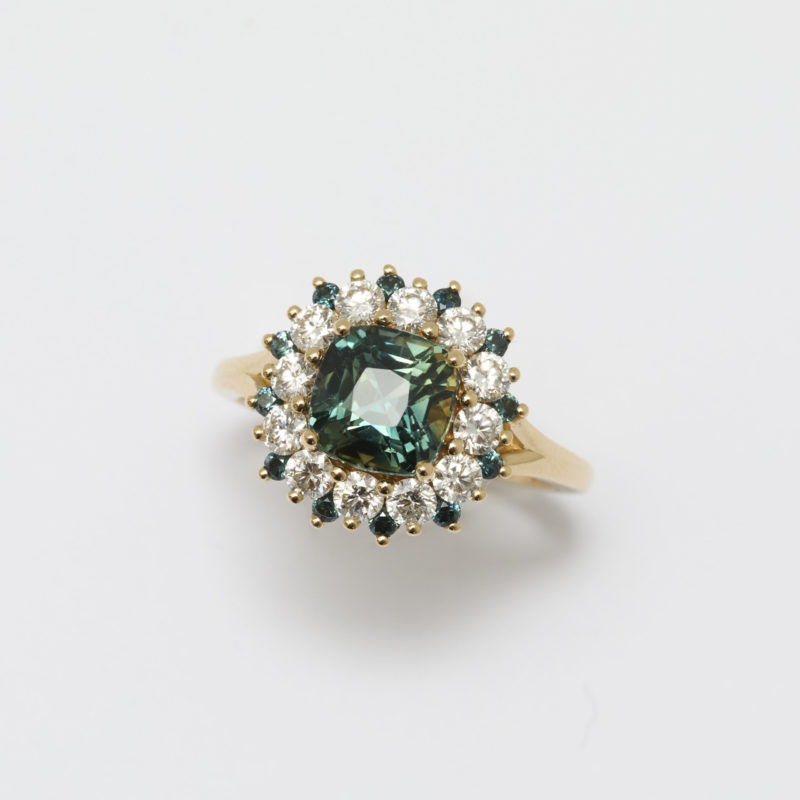 bague saphir teal