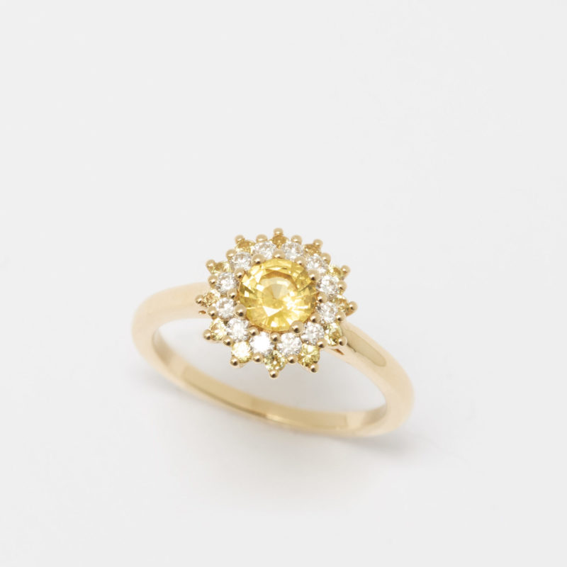 bague saphir jaune