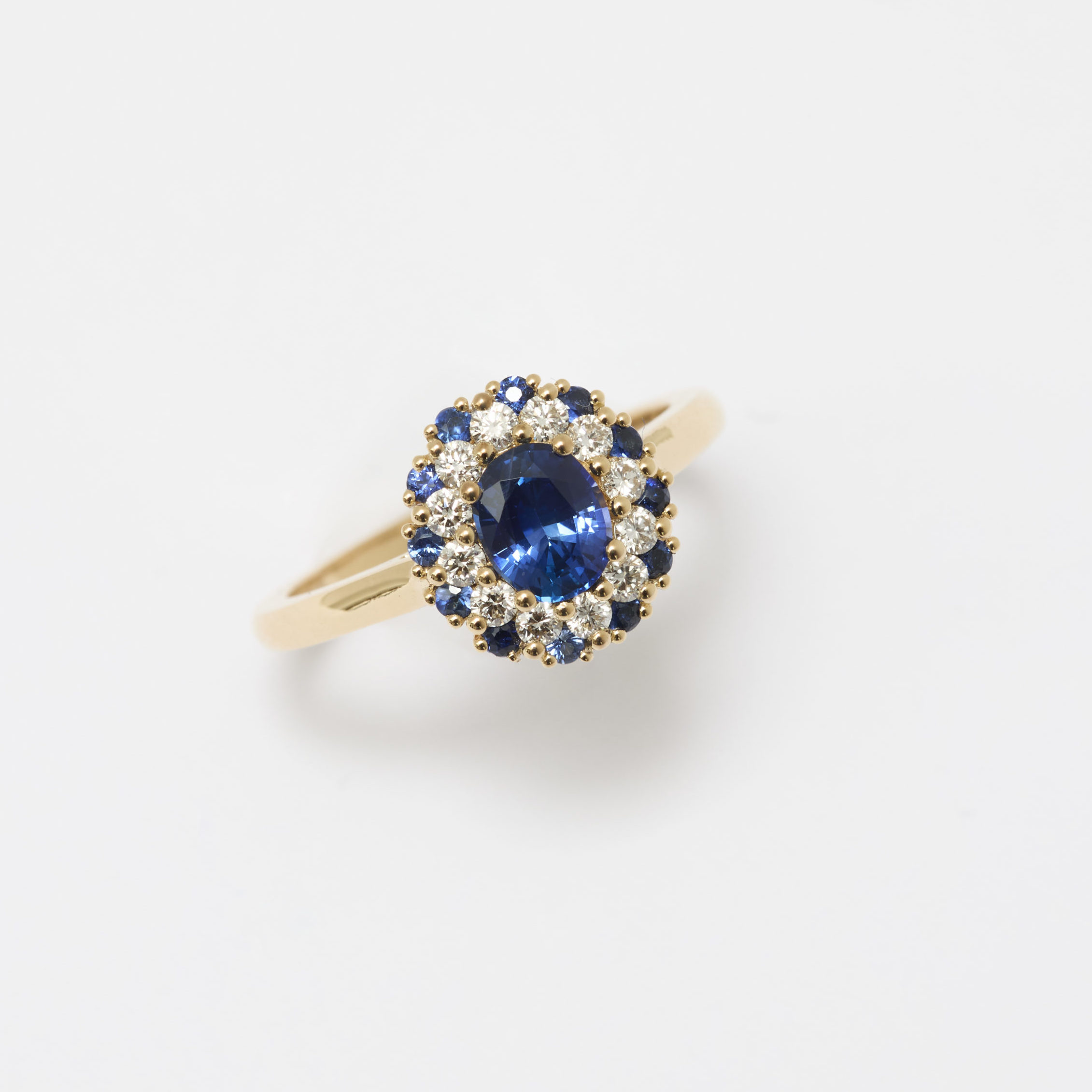 bague saphir bleu