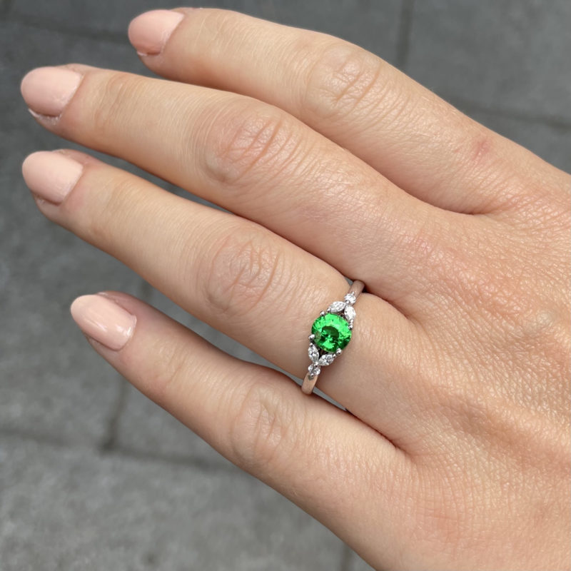 bague tsavorite