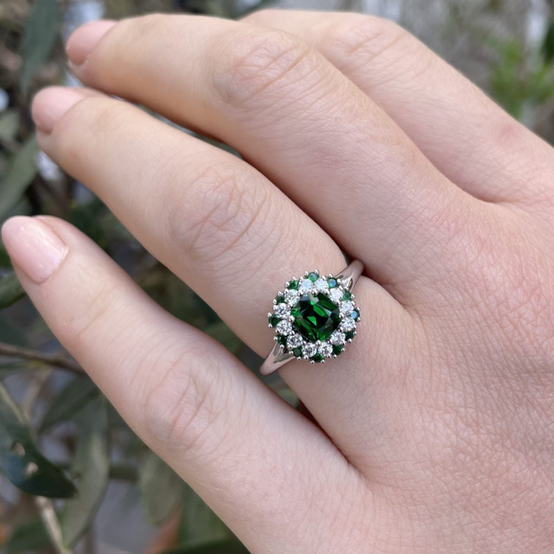 bague tsavorite