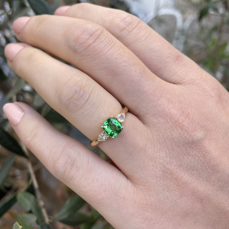 bague tsavorite