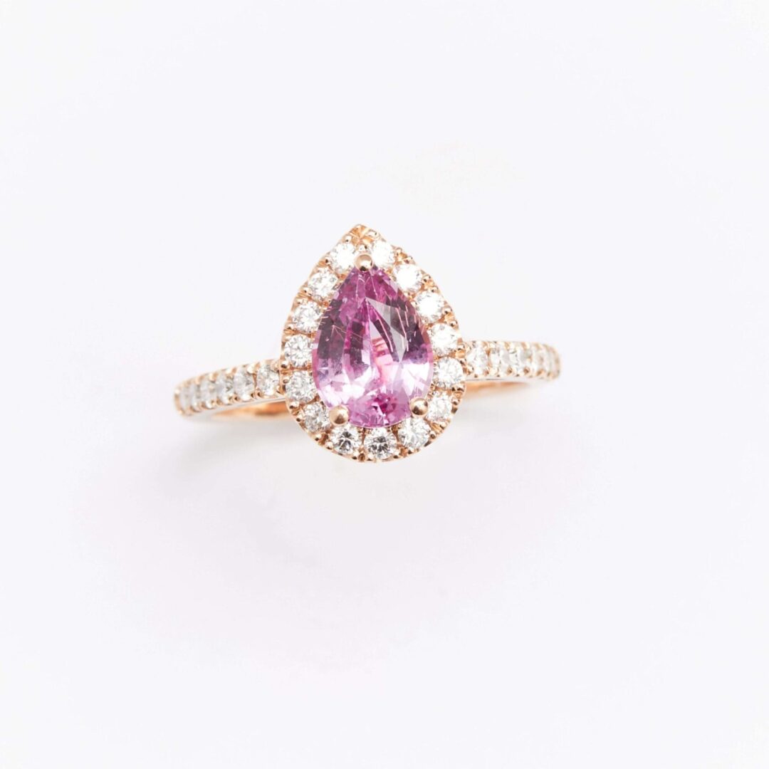 Bague Jaffna - Saphir Rose 1.54 carats