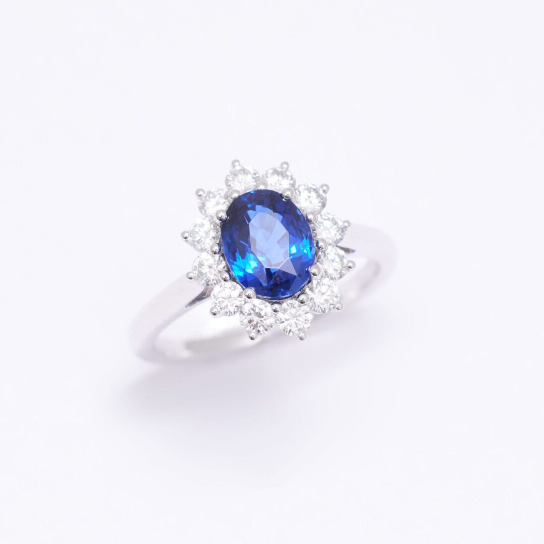 Bague Ella - Saphir Peacock 2.06 carats