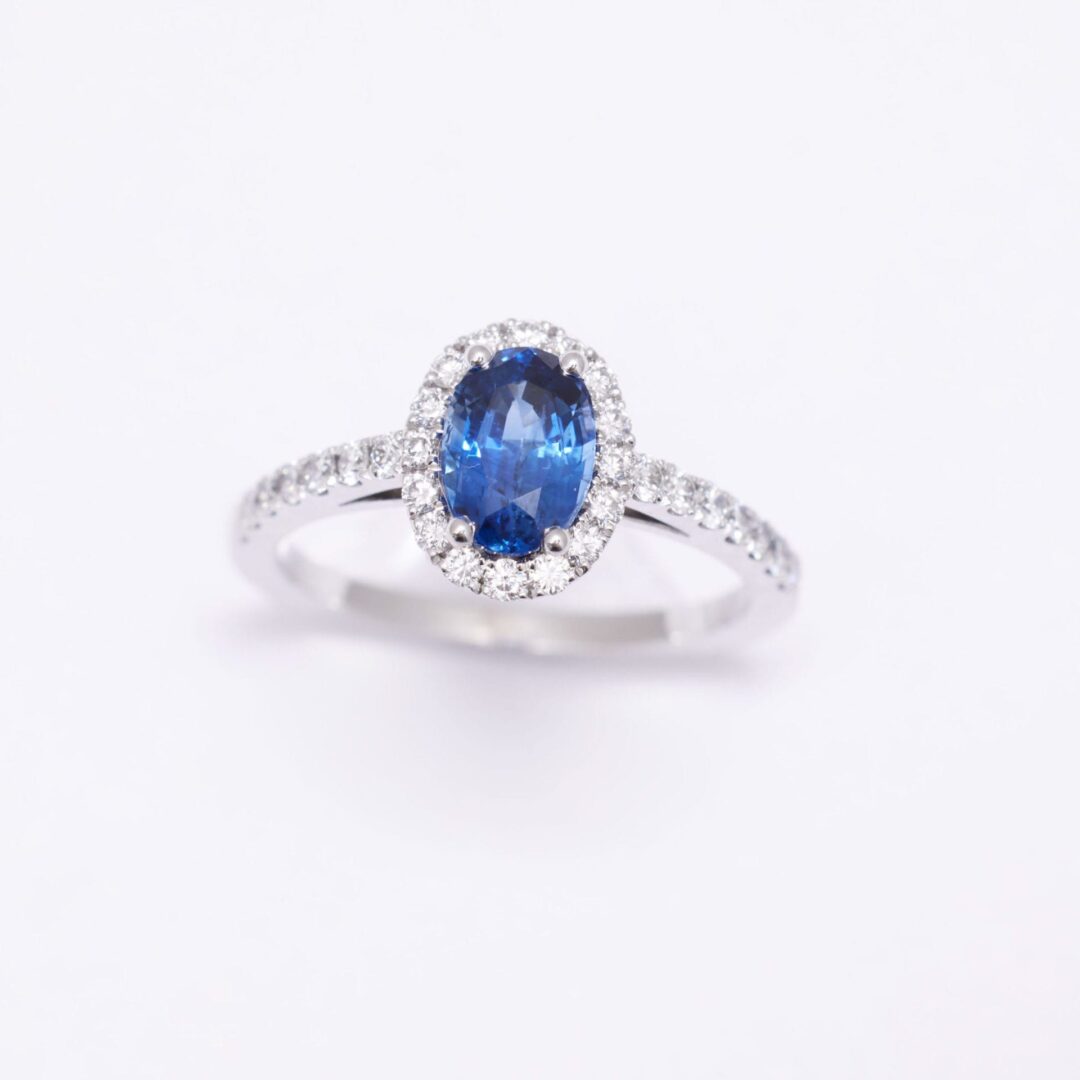 Bague Jaffna - Saphir Vivid Blue 1.35 carats