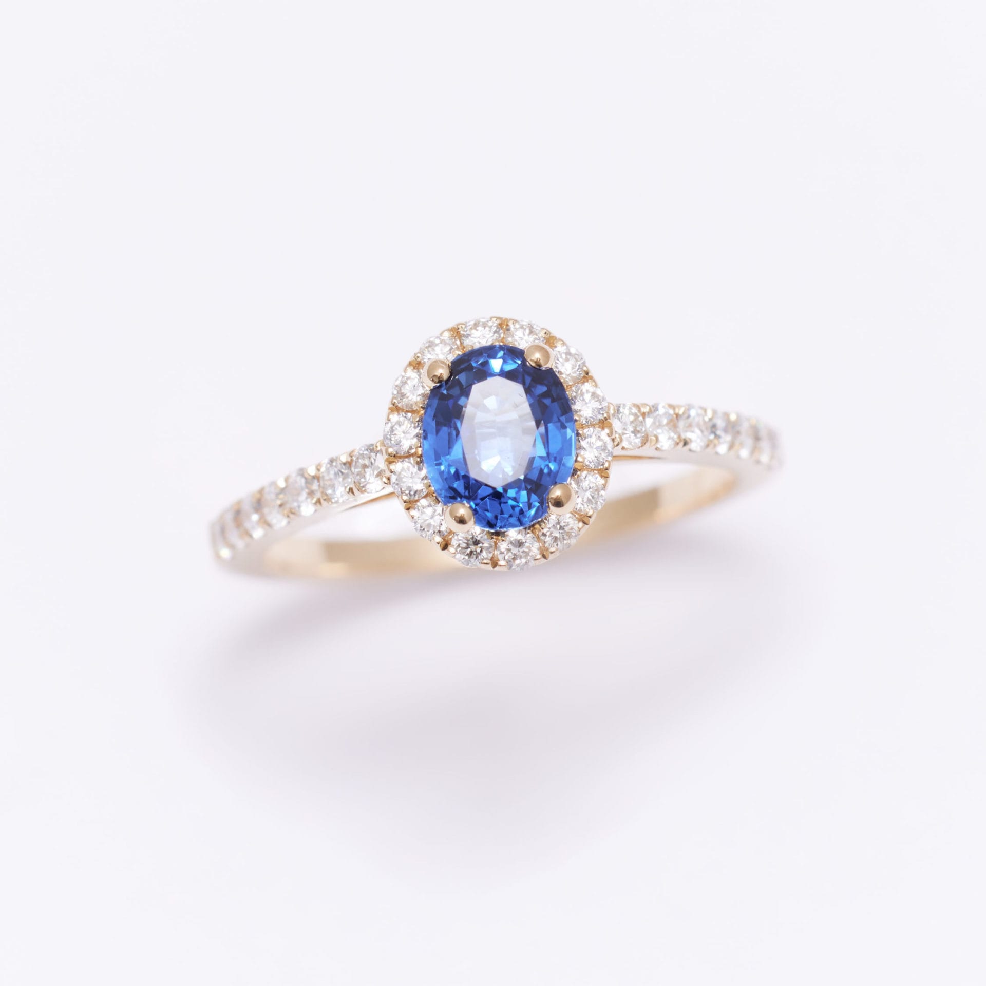 Bague Jaffna - Saphir Vivid Blue 1.04 carats