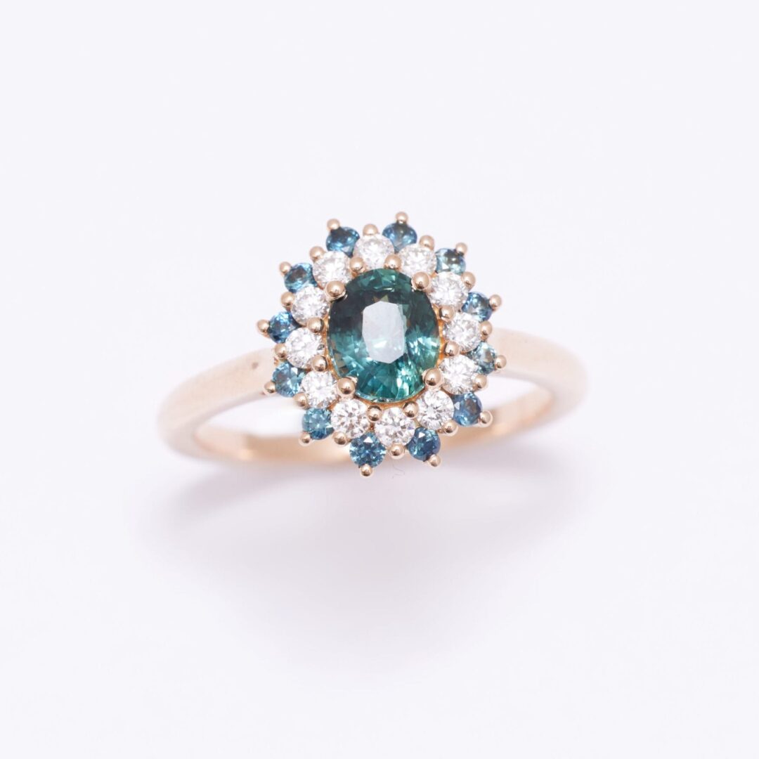 Bague Colombo - Saphir Teal 1.00 carats