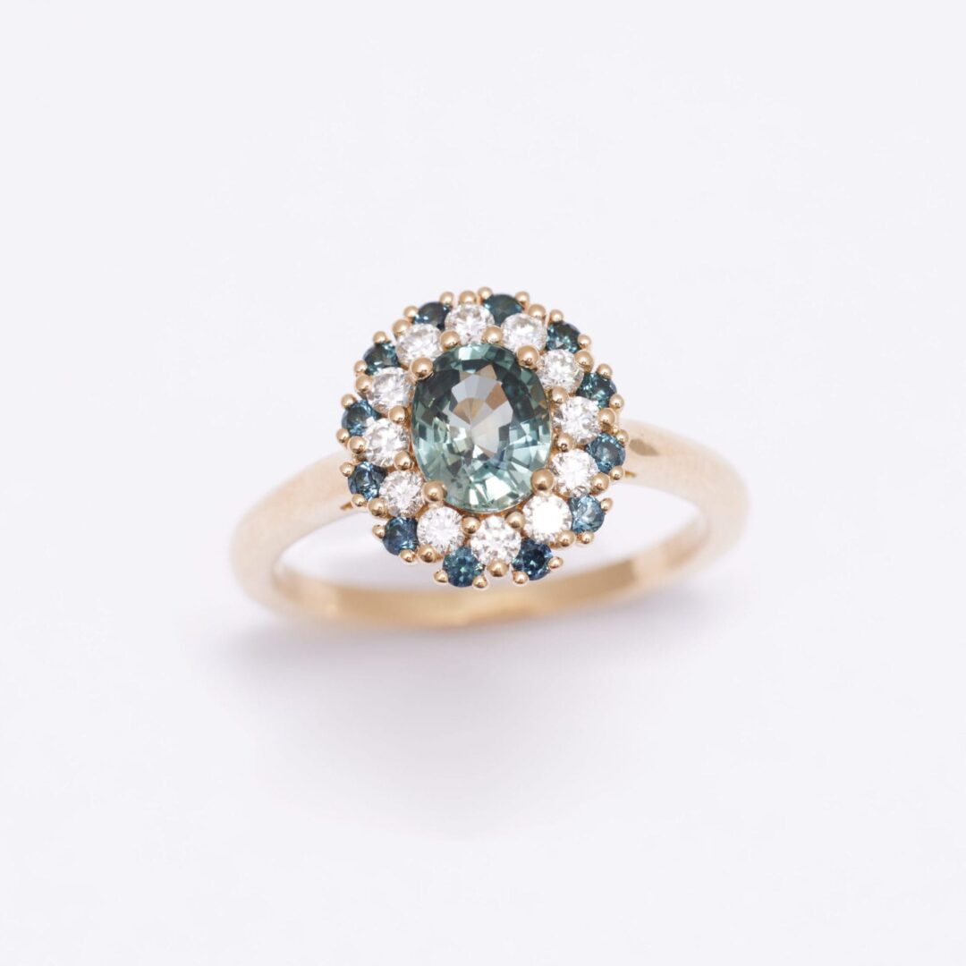 Bague Colombo - Saphir Teal 1.10 carats