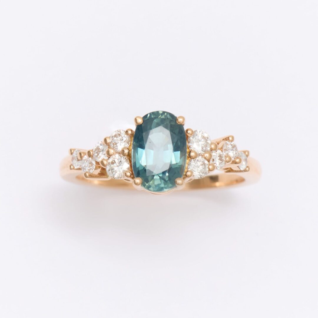 Bague Horana - Saphir Teal Indigo 1.79 carats