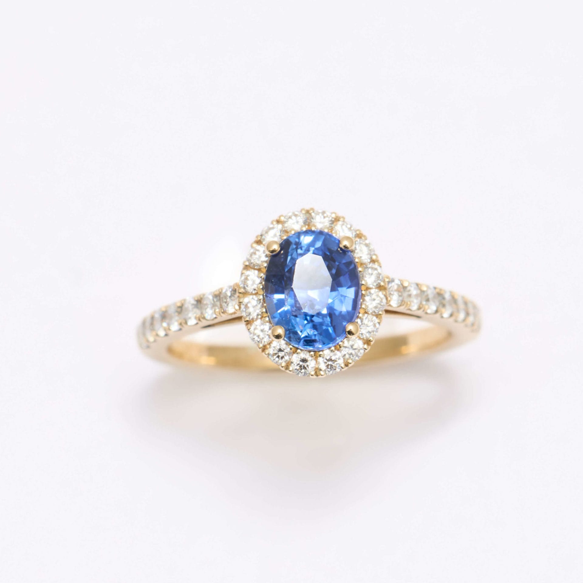 Bague Jaffna - Saphir Vivid Blue 1.34 carats