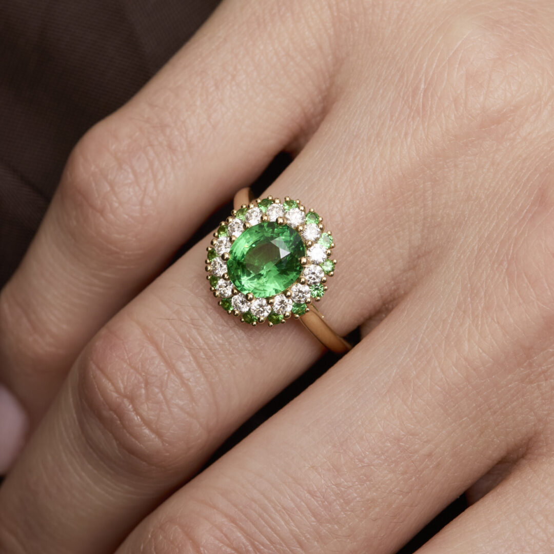 bague tsavorite