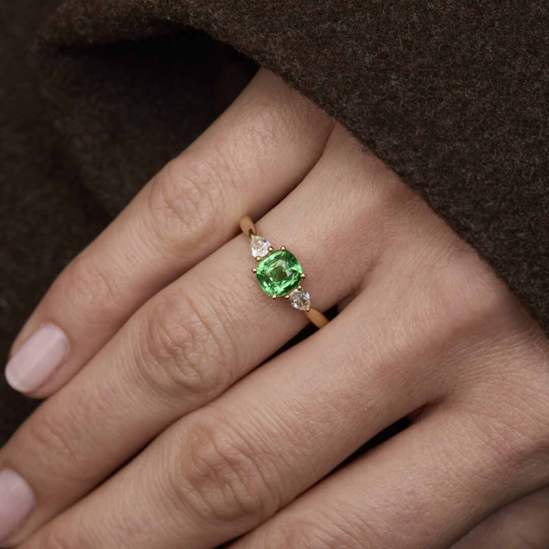 bague tsavorite