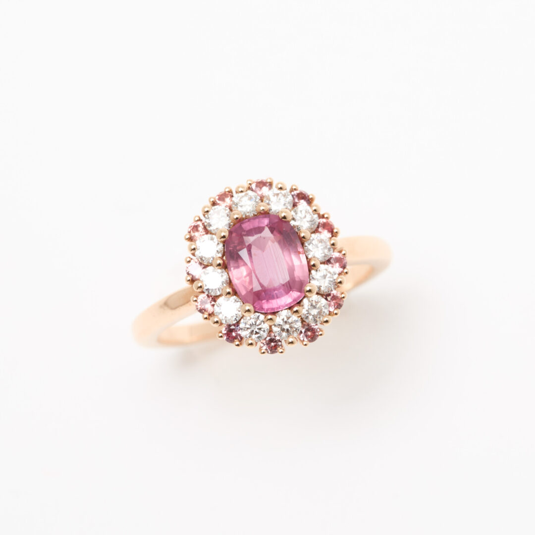 bague saphir padparadscha