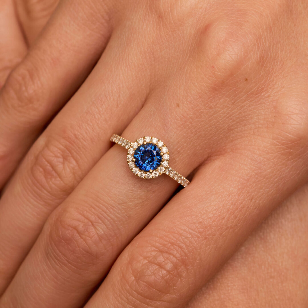 Bague Jaffna Saphir Bleu