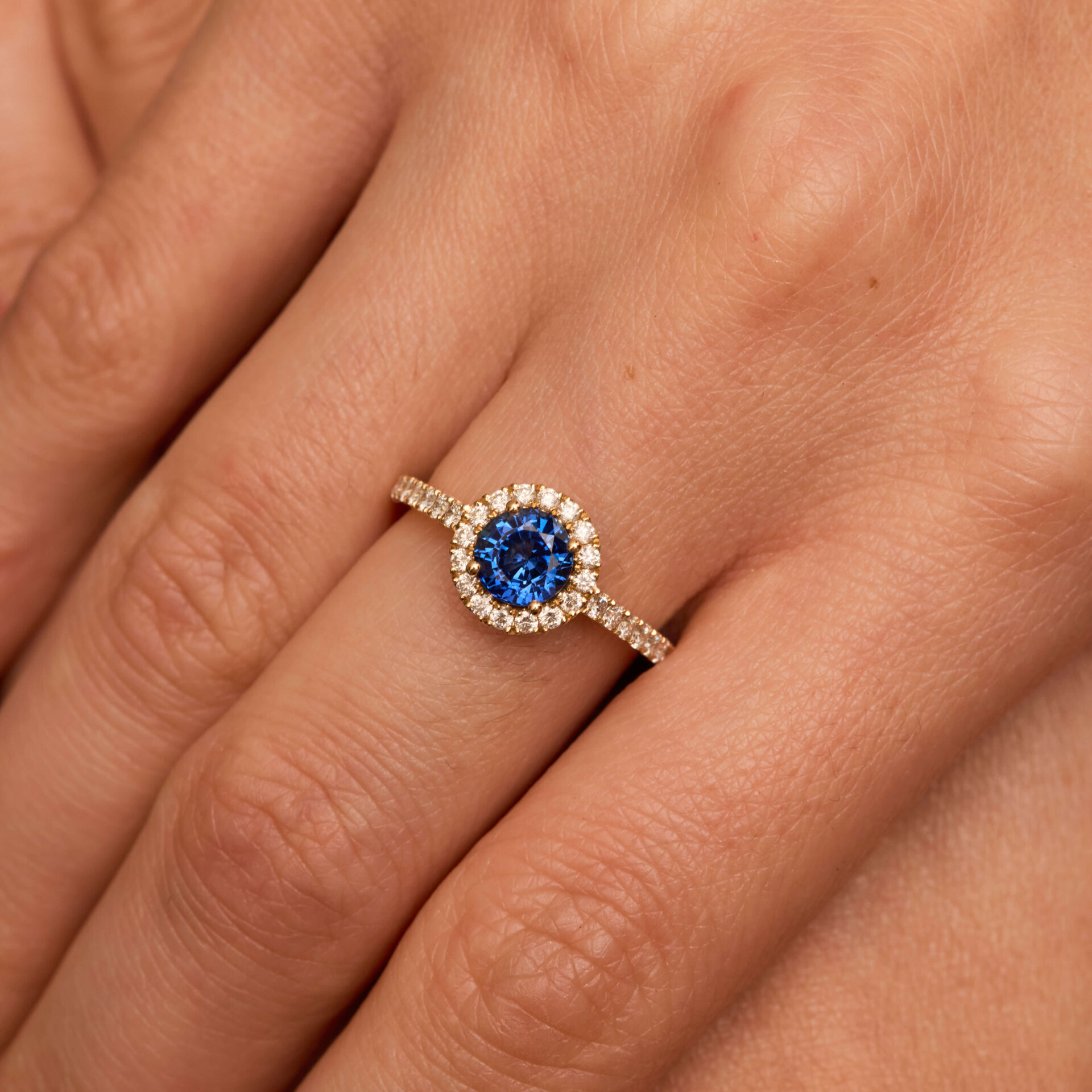 Bague Jaffna Saphir Bleu
