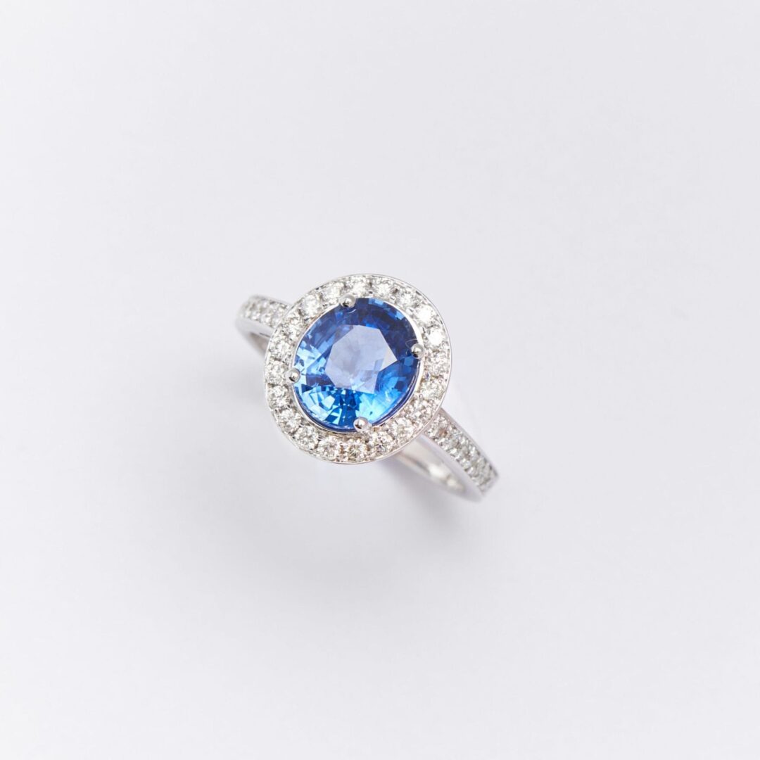 Bague Jaffna - Saphir Vivid Blue 2.02 carats