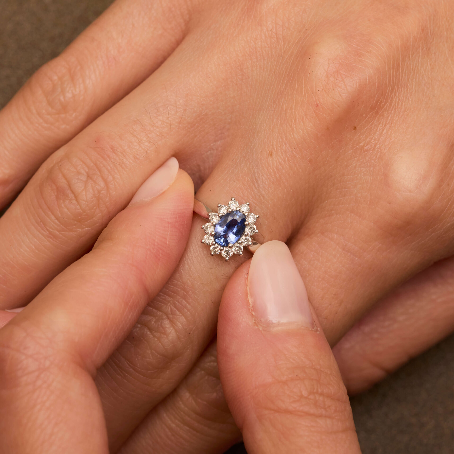 Bague Saphir bleu
