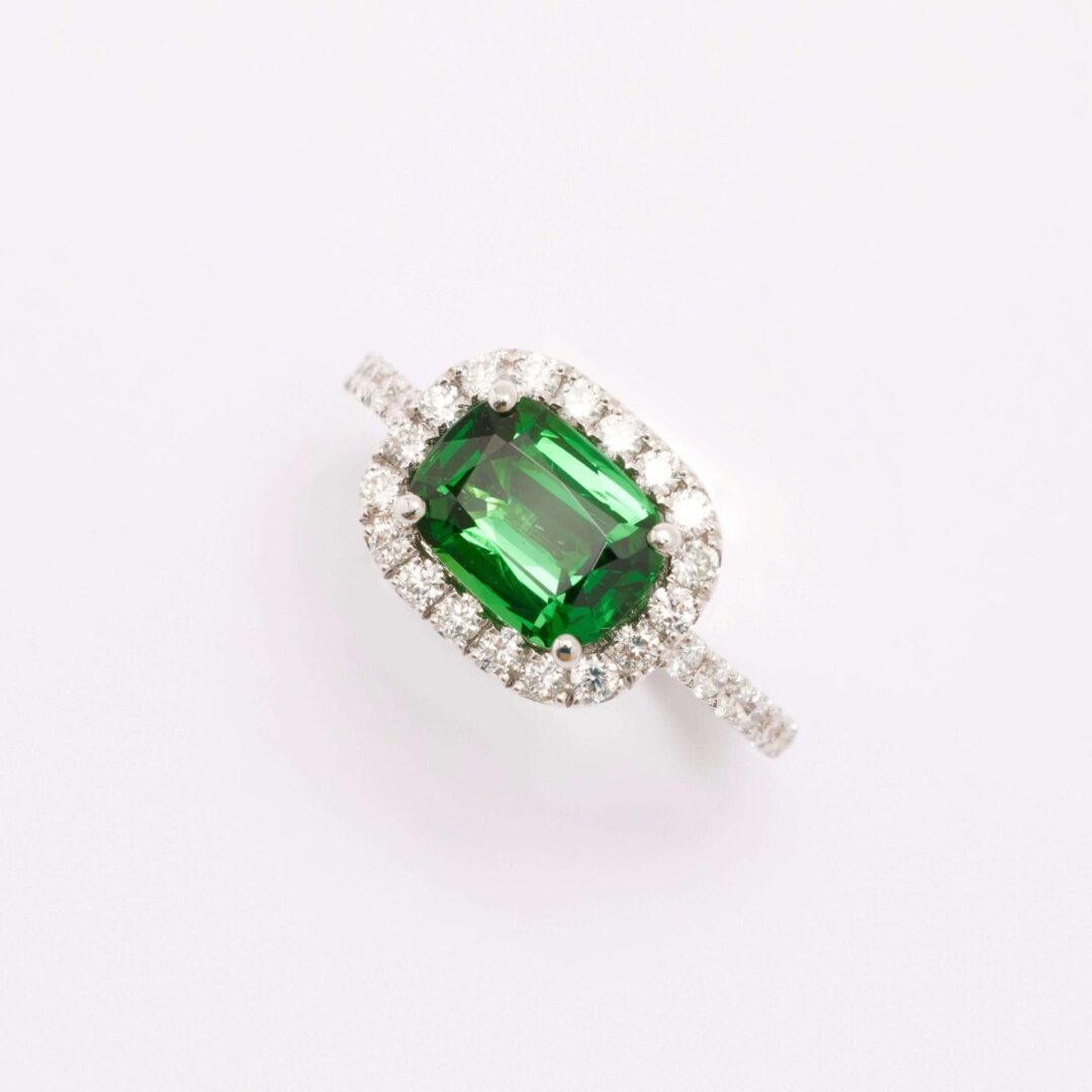 Bague Jaffna - Tsavorite coussin 2.05 cts