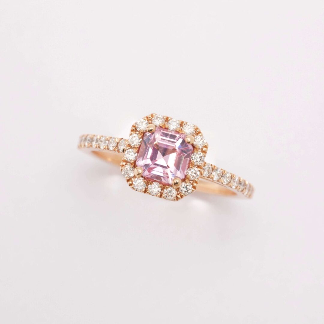 Bague Jaffna - Saphir Pastel Pink 1.01 carats