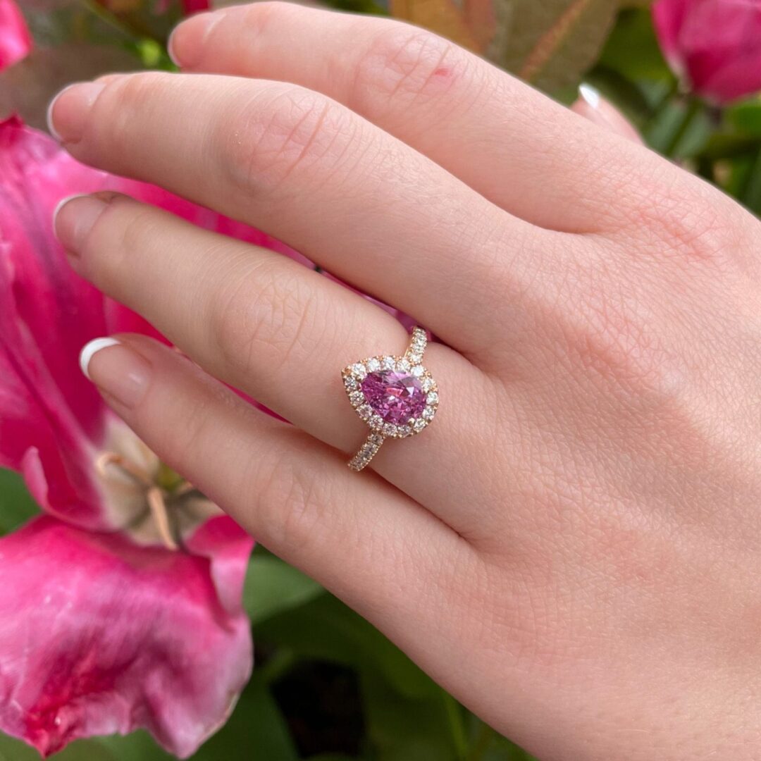 Bague Jaffna - Saphir Rose 1.54 carats