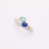 Toi et Moi - Saphir Royal Blue et Tourmaline Paraïba