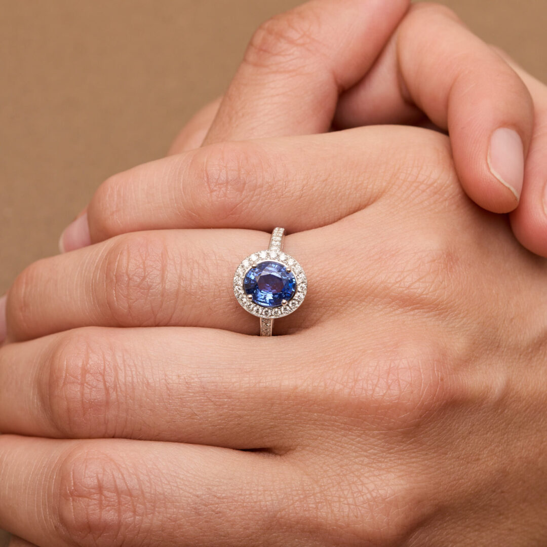 bague saphir avani