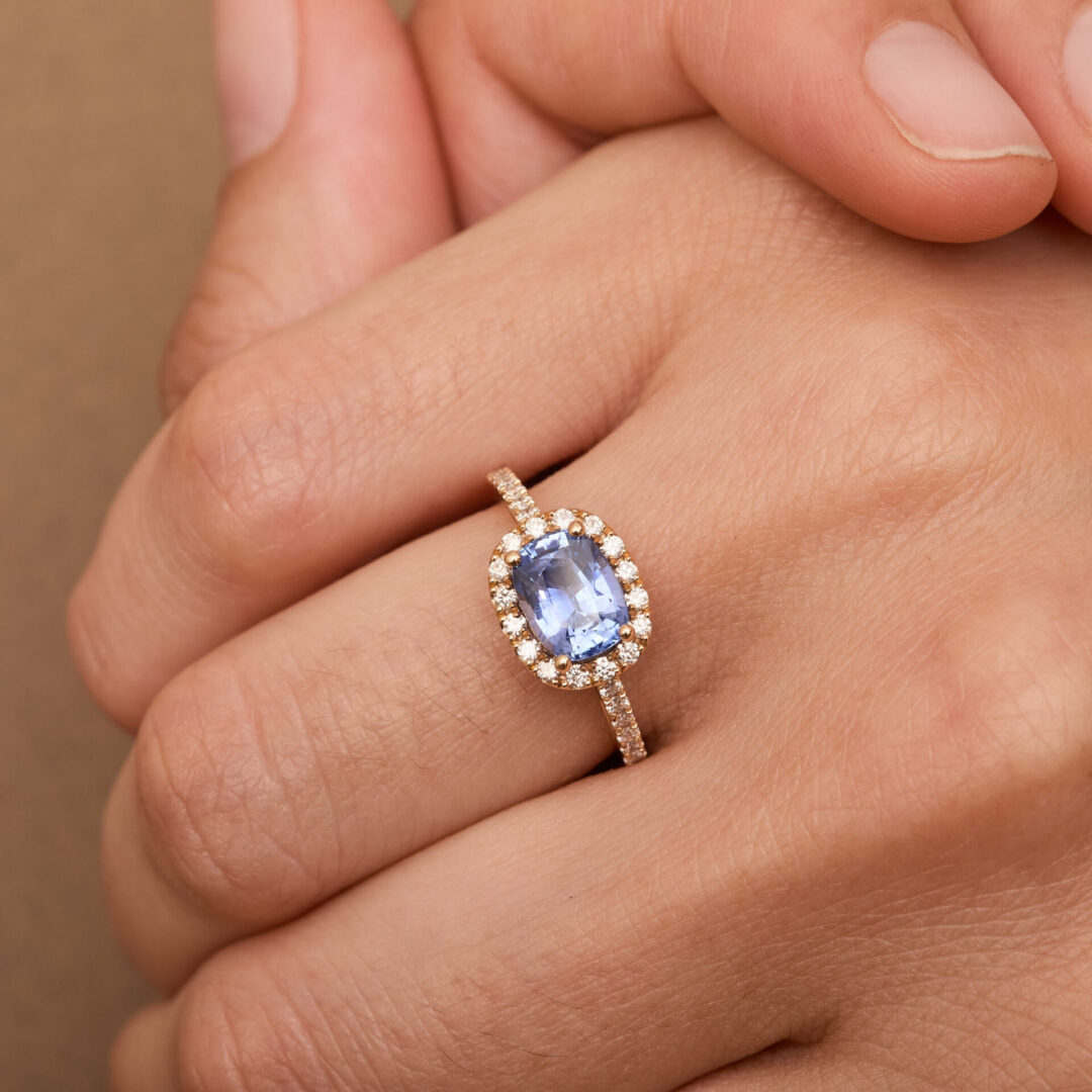 bague saphir avani