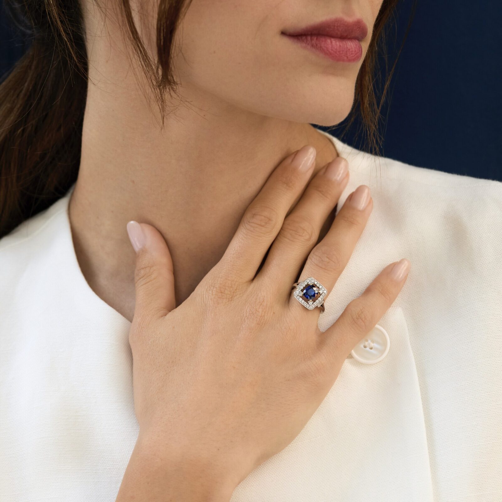 Bague Saphir Bleu