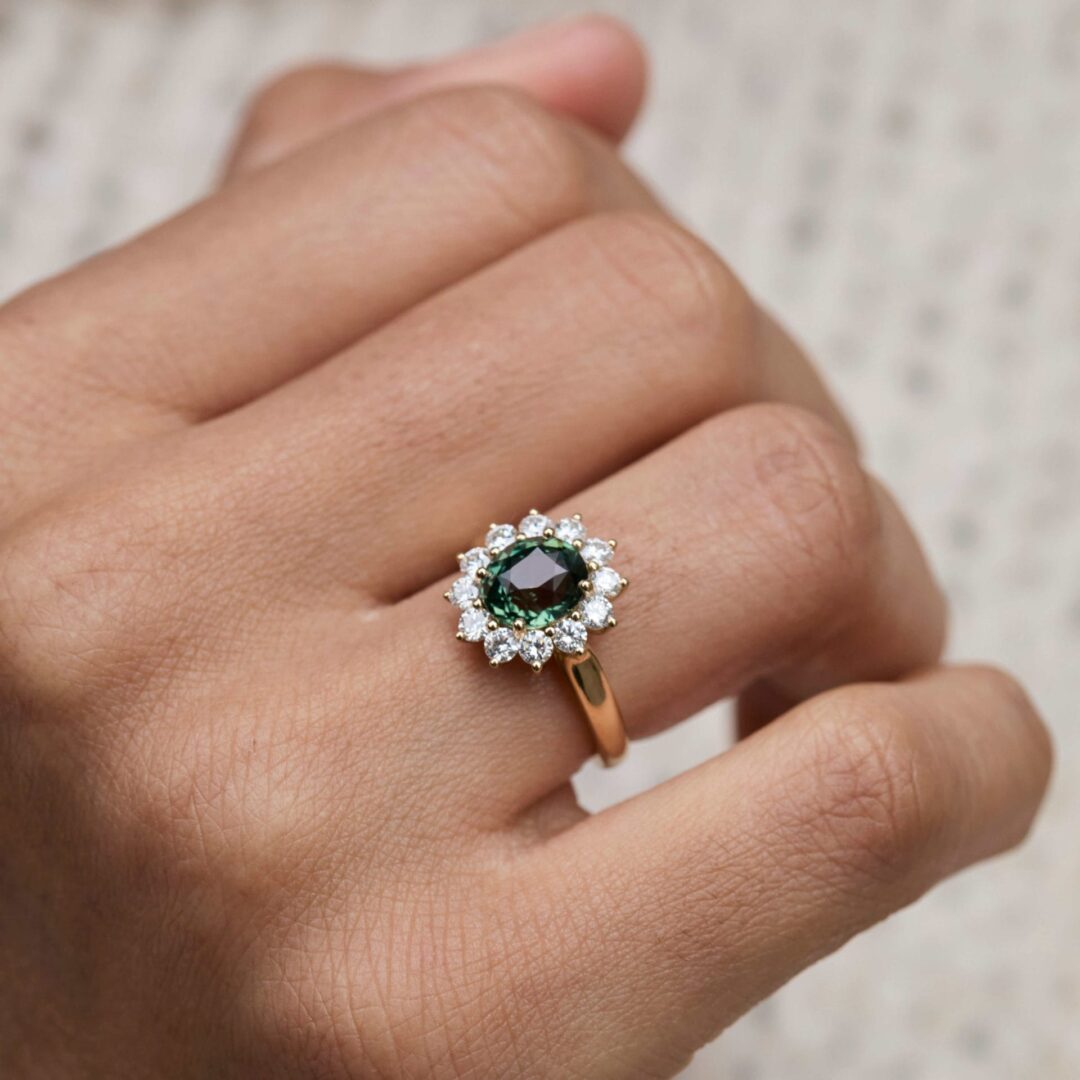 Bague Ella - Saphir Teal 2.59 carats