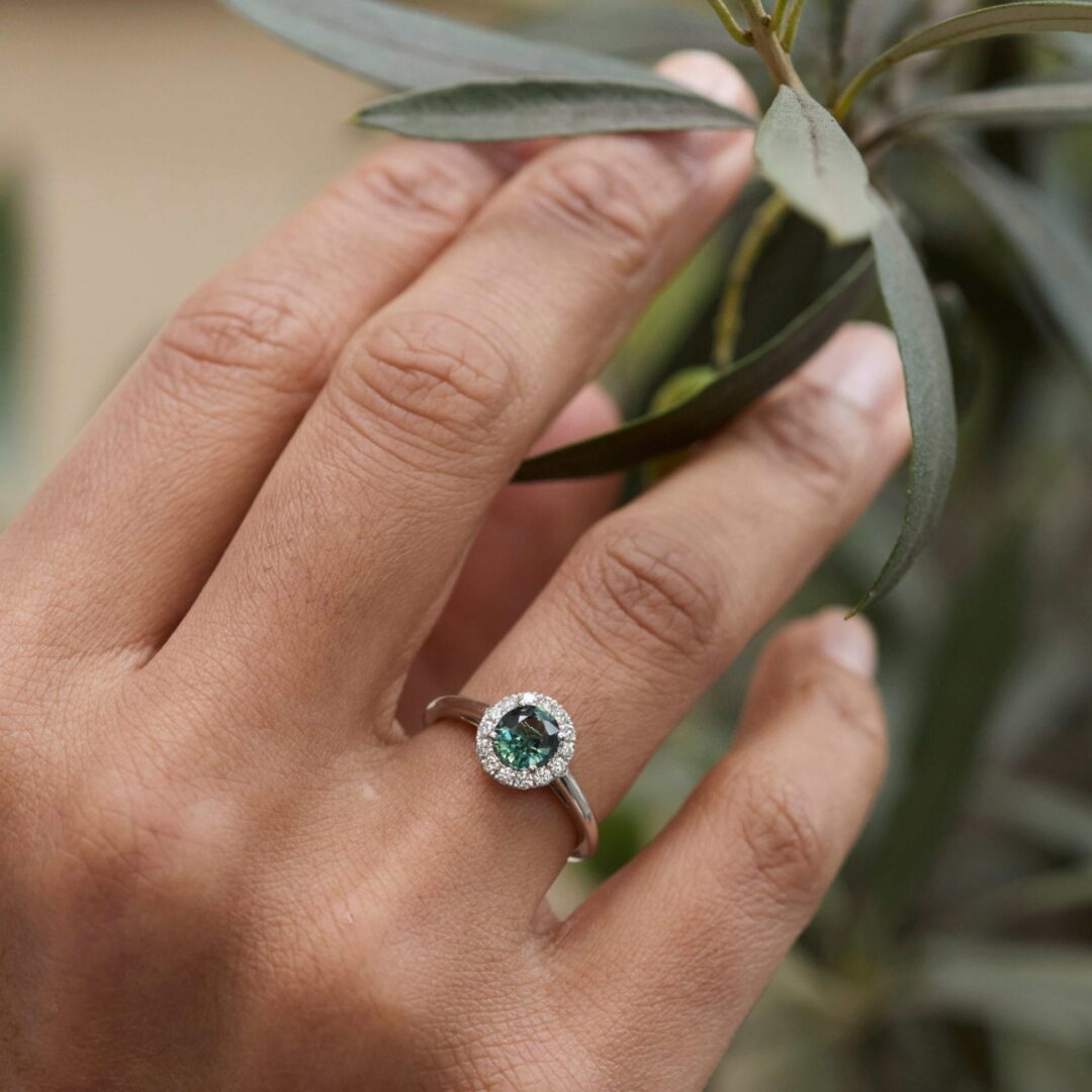 Bague Jaffna - Saphir Teal 1.09 carats