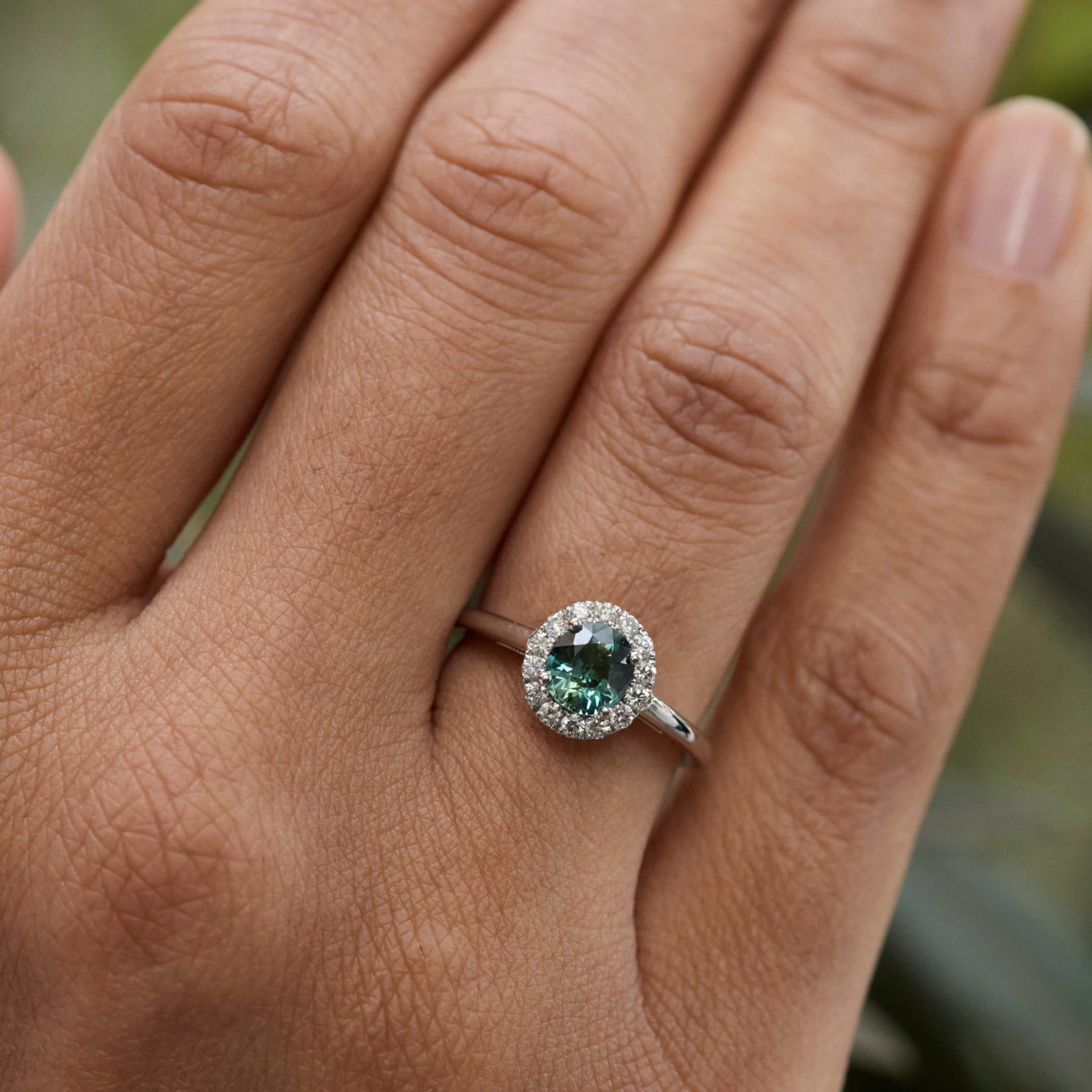 Bague Jaffna - Saphir Teal 1.09 carats – Image 3